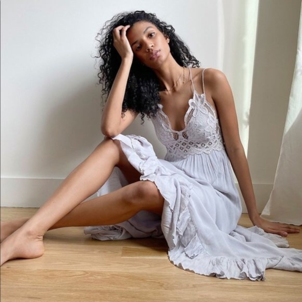 NWT Free People Adella maxi slip dress